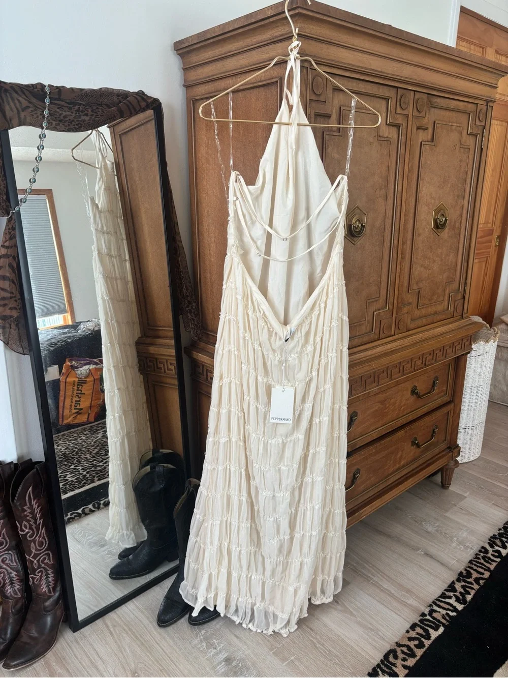 Peppermayo brand new ivory dress